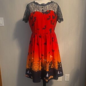 Halloween Dress with Lace Detail